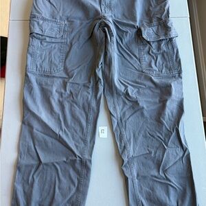 Duluth Trading Co Men's Slate Cargo Pants Flex Fire Hose 36x32